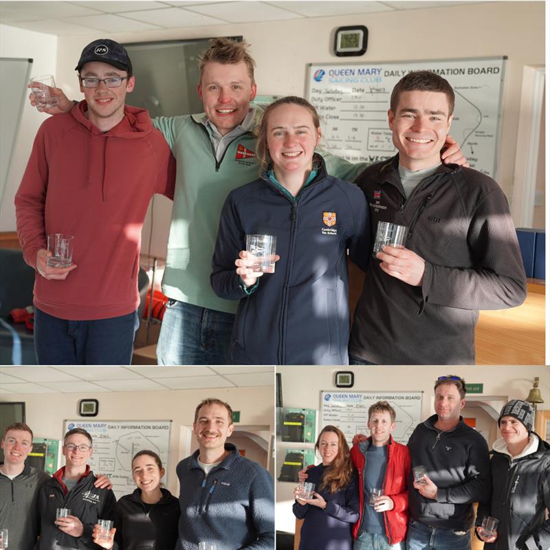 Winners in the Mum's Bucket random pairs team racing  photo copyright Simon Winkley / Royal Thames YC taken at Royal Thames Yacht Club and featuring the Team Racing class