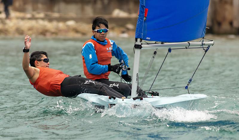 Boase Cohen & Collins Interschools Sailing Festival 2024 photo copyright RHKYC / Guy Nowell taken at Royal Hong Kong Yacht Club and featuring the Team Racing class