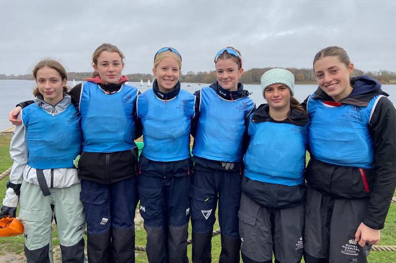 RHS Blue win the RYA Women's Team Racing Championship photo copyright RHS taken at Royal Hospital School and featuring the Team Racing class