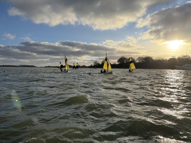 Christmas Eve Team Racing at Waldringfield photo copyright Neil Collingridge taken at Waldringfield Sailing Club and featuring the Team Racing class