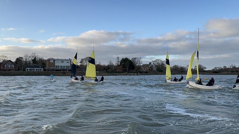 Christmas Eve Team Racing at Waldringfield photo copyright Neil Collingridge taken at Waldringfield Sailing Club and featuring the Team Racing class