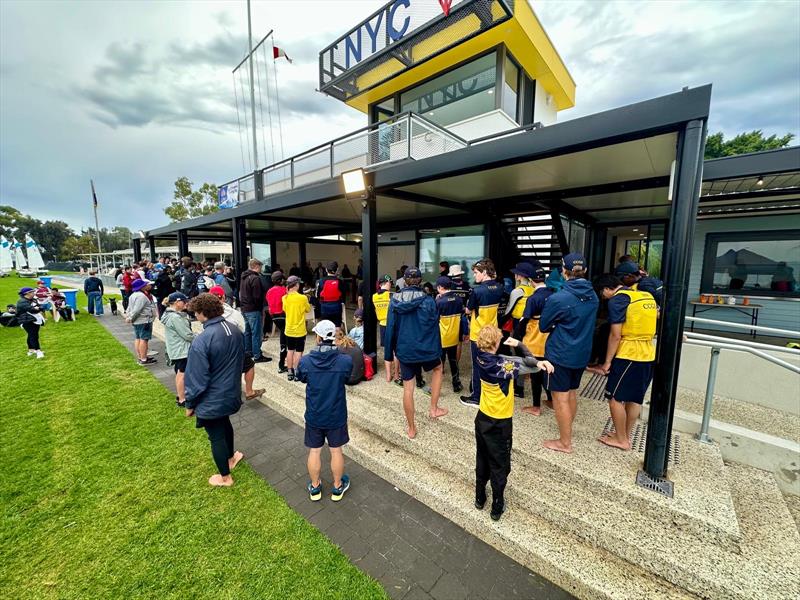 Team briefings at Nedlands Yacht Club - photo © Event volunteer photo