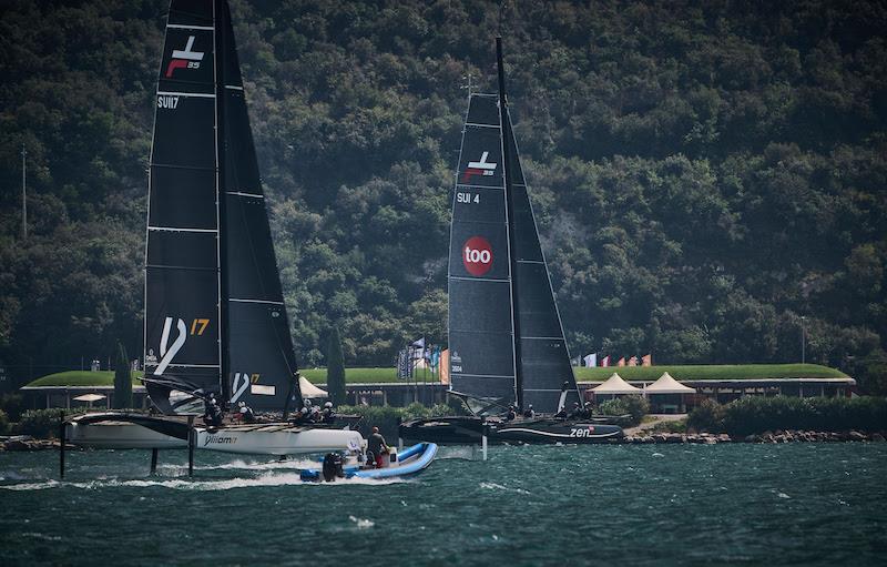 2023 TF35 Malcesine Cup 1 - Day 2 photo copyright Loris Von Siebenthal taken at Fraglia Vela Malcesine and featuring the TF35 class