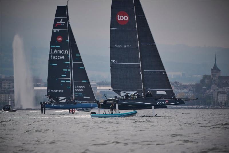 TF35 Geneva Grand Prix Day 1 photo copyright Loris von Siebenthal taken at Société Nautique de Genève and featuring the TF35 class