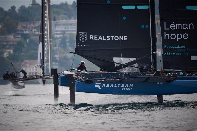 TF35 Geneva Grand Prix Day 1 photo copyright Loris von Siebenthal taken at Société Nautique de Genève and featuring the TF35 class