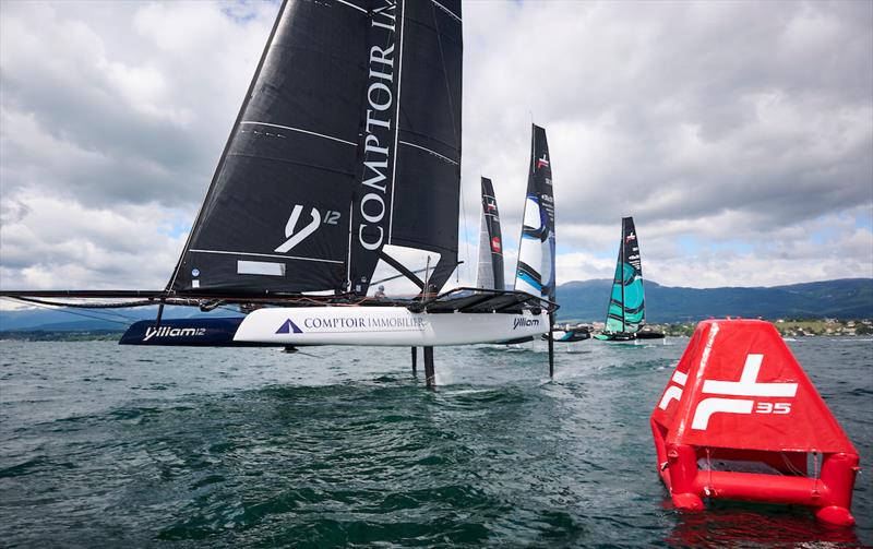 TF35 Trophy Nyon Grand Prix Day 2 photo copyright Sailing Energy / TF35 taken at Société Nautique de Nyon and featuring the TF35 class