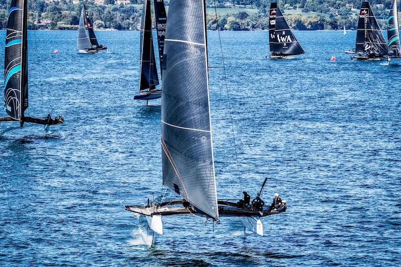 TF35 Versoix Grand Prix on Lake Geneva - Day 1 photo copyright TF35 Trophy taken at Club Nautique de Versoix and featuring the TF35 class