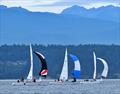 Racecourse action at the 2024 Thunderbird PNW Championship Regatta © the Thunderbird Class Association
