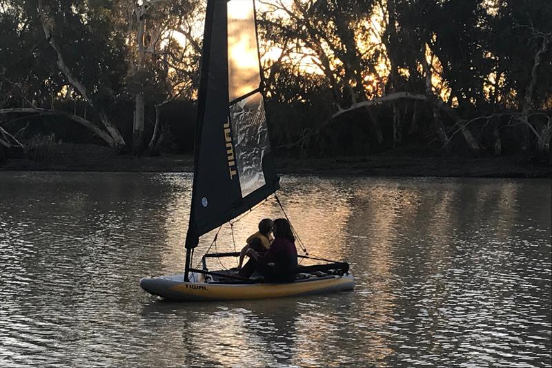 Two-handed twilight sailing in the Tiwal photo copyright Melinda Henshaw taken at  and featuring the  class