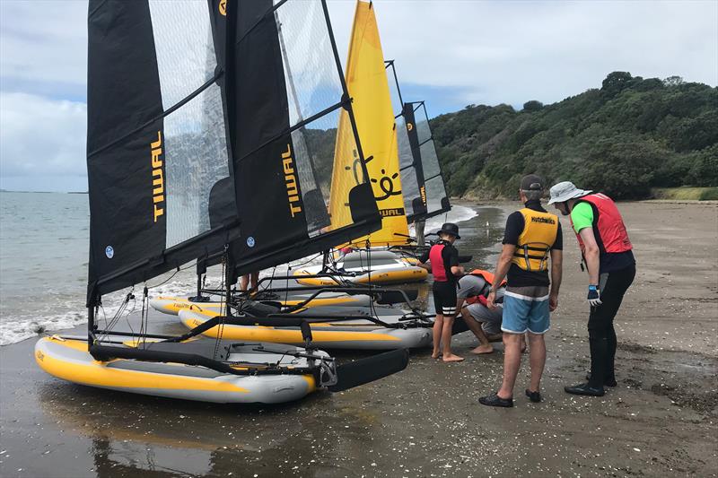 Setting up on the beach is straight forward without the need for trailers photo copyright Melinda Henshaw taken at  and featuring the  class