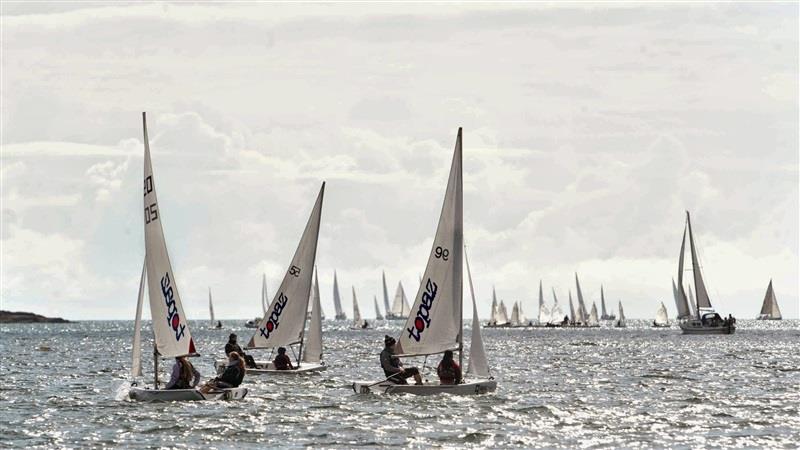 Topaz racing and cruiser racing in Kinsale Harbour photo copyright John Allen taken at  and featuring the Topaz class