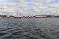 Race 1 start during the Topper Winter Regatta at Island Barn © Will Helyer