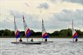 Izzy Knott leads Leo Bolton on a dead run - South East Topper series at Island Barn for the Tom Howard Trophy