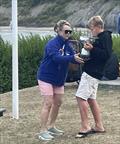 © Roma Kearns Ruben Cunliffe Receives Trophy for Under 21 from CBR President Susan Noormohammed in the Cardigan Bay Regatta at New Quay, Wales © Roma Kearns