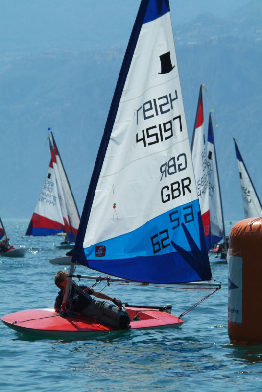 Action from the Topper Worlds on Lake Garda photo copyright Pippa Williams taken at  and featuring the Topper class