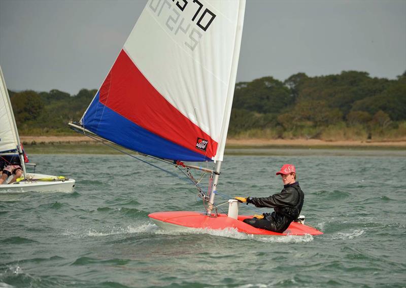 Alex Mayger, winner of the Toppers with a perfect score at the West Sussex Schools and Youth Association Regatta - photo © Dave Lee