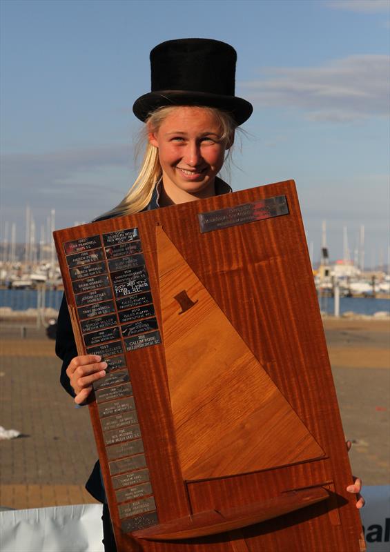 Eleanor Poole is the 2015 Topper UK National Champion photo copyright Peter Newton / www.peternewton.zenfolio.com taken at Weymouth & Portland National Sailing Academy and featuring the Topper class