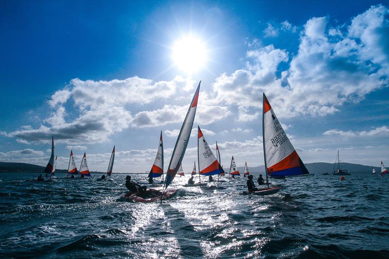 Racing in Northern Ireland during the 2015 RYA Zone and Home Country Championships photo copyright Bradley Quinn taken at Royal Yachting Association and featuring the Topper class