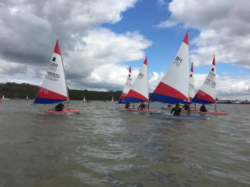 KSSA Opening Splash regatta at Wilsonian SC photo copyright Les Tindall taken at Wilsonian Sailing Club and featuring the Topper class