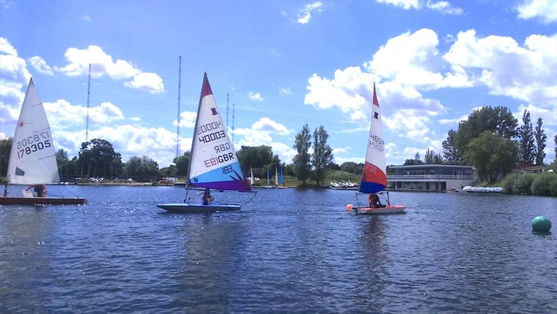 the Worcestershire Schools' Sailing and Canoeing Association (WSSCA) OnBoard Regatta photo copyright Karenza Morton taken at Upton Warren Sailing Club and featuring the Topper class