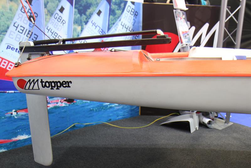 The half re-activated Topper at the RYA Suzuki Dinghy Show photo copyright Mark Jardine / YachtsandYachting.com taken at RYA Dinghy Show and featuring the Topper class