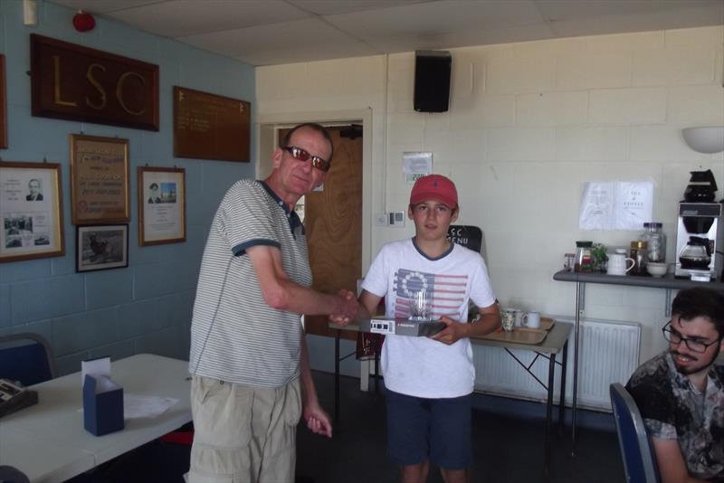 Henry Koe finishes 2nd in the Lancing Topper Open photo copyright Graham Evans taken at Lancing Sailing Club and featuring the Topper class