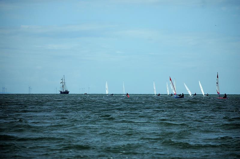 Chasing the leader at Solway Yacht Club Cadet Week photo copyright Richard Bishop taken at Solway Yacht Club and featuring the Topper class