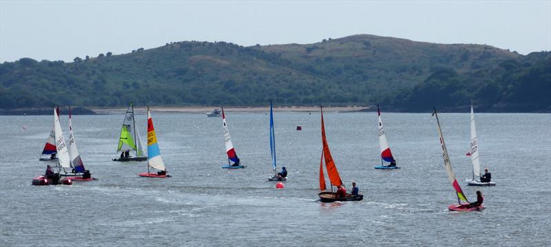 Sailing out at Solway Yacht Club Cadet Week photo copyright Becky Davison taken at Solway Yacht Club and featuring the Topper class