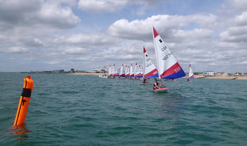 London & South East Topper Travellers at Felpham  photo copyright Rachel Wilson taken at Felpham Sailing Club and featuring the Topper class