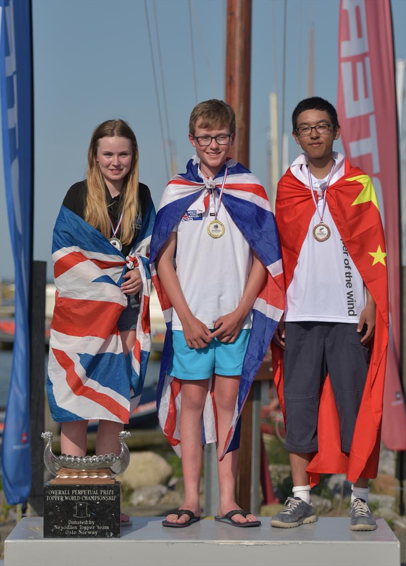 Podium during the Rooster Topper Worlds at Medemblik - photo © Phill Williams