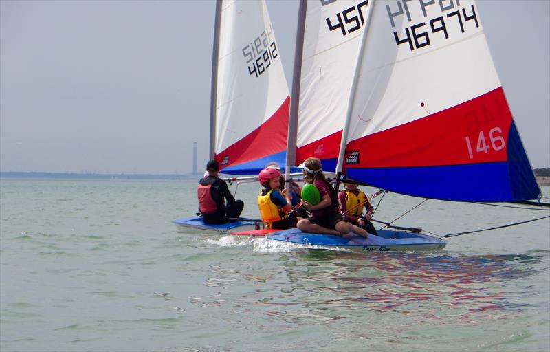 Stokes Bay Sailing Club Cadets - photo © Lorraine Bugden