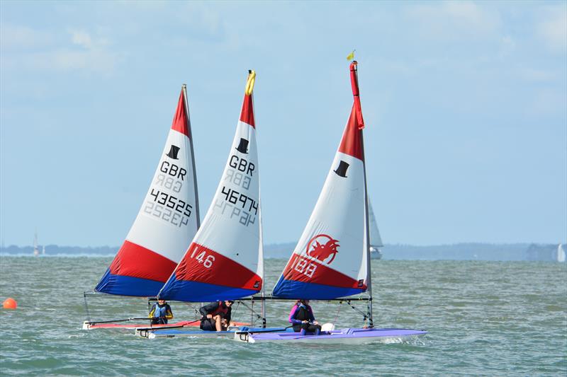 Stokes Bay Sailing Club Cadets photo copyright Lorraine Bugden taken at Stokes Bay Sailing Club and featuring the Topper class