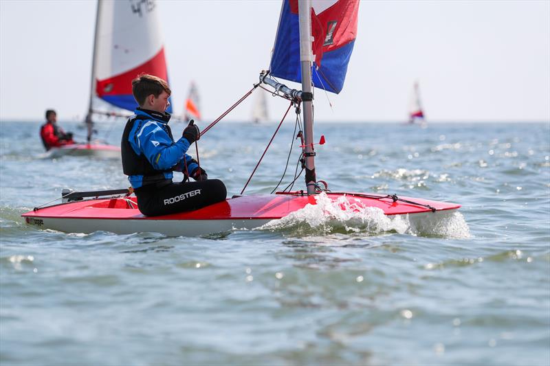 2021 KSSA Opening Splash Regatta at Downs SC: Chipstead SC's Edward Smith was in cracking form in his Topper photo copyright Jon Bentman taken at Downs Sailing Club and featuring the Topper class