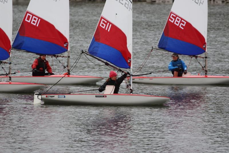 Downwind in tricky conditions during Midlands Topper Traveller Round 3 at Trimpley - photo © Steven Angell