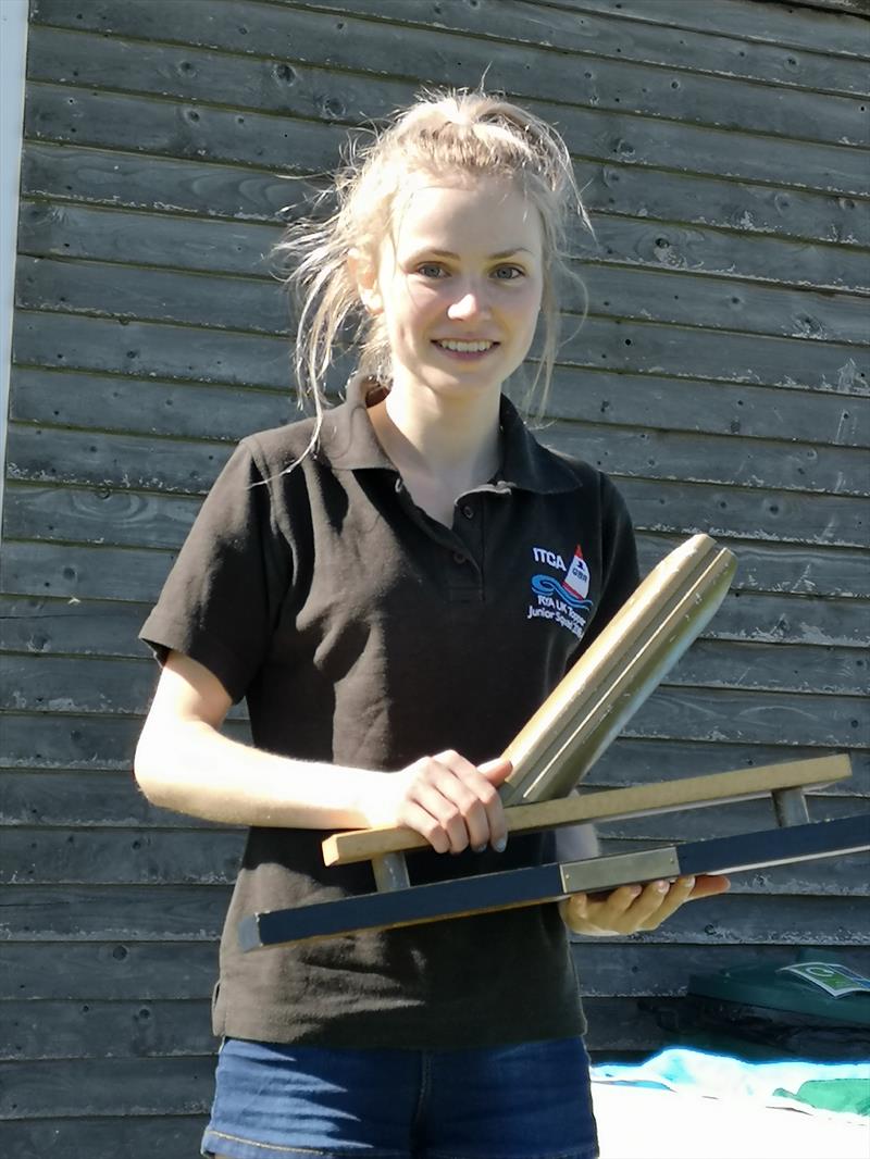 Kate Robertson wins the Derbyshire Youth Sailing at Combs - photo © Joanne Hill