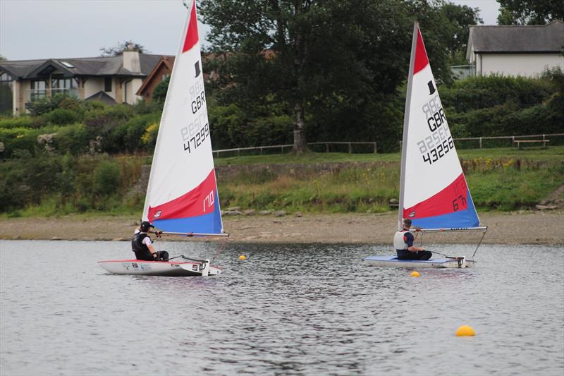 Hollingworth Lake Junior Regatta Week - Lightweight Jasper gets ahead of Stuart - photo © Rhiann Bramwell