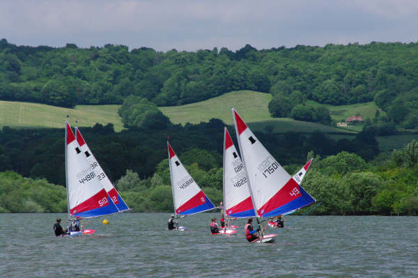 37 helms for the Topper South East Region Traveller at Bough Beech photo copyright Chris Cooper taken at Bough Beech Sailing Club and featuring the Topper class