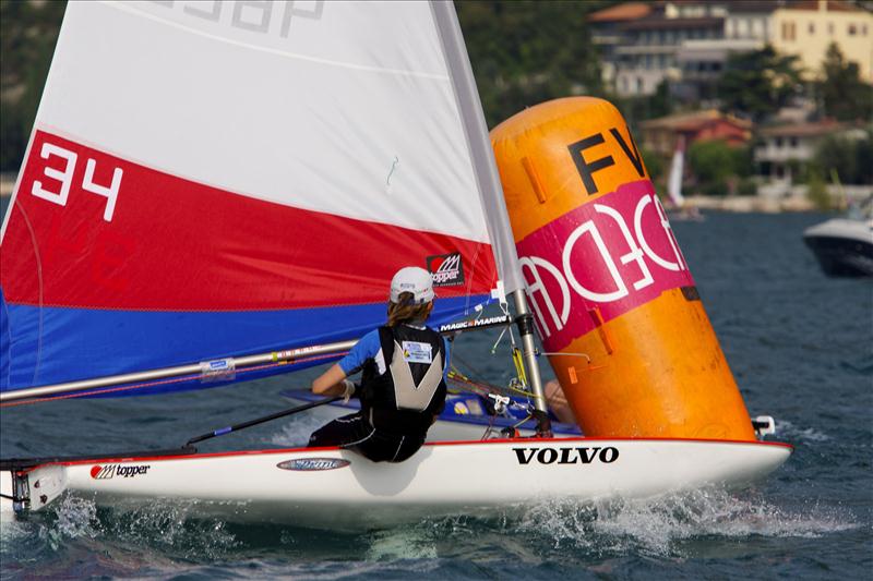 Topper worlds at Lake Garda day 4 photo copyright John Knapton taken at  and featuring the Topper class