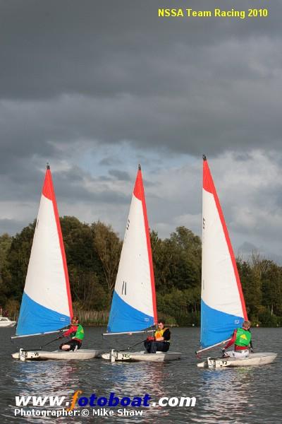 NSSA Team Racing Championships 2010 photo copyright Mike Shaw / www.fotoboat.com taken at Upton Warren Sailing Club and featuring the Topper class