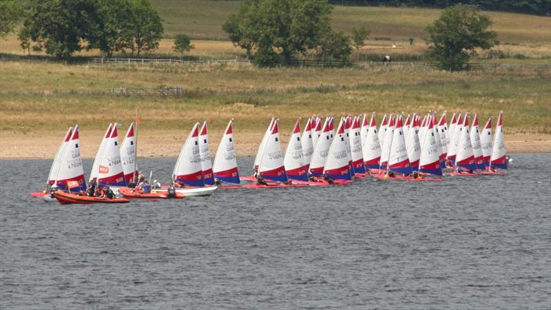 Topper GJW Direct National Series 6 at Derwent Reservoir photo copyright Angela Donnelly taken at Derwent Reservoir Sailing Club and featuring the Topper class