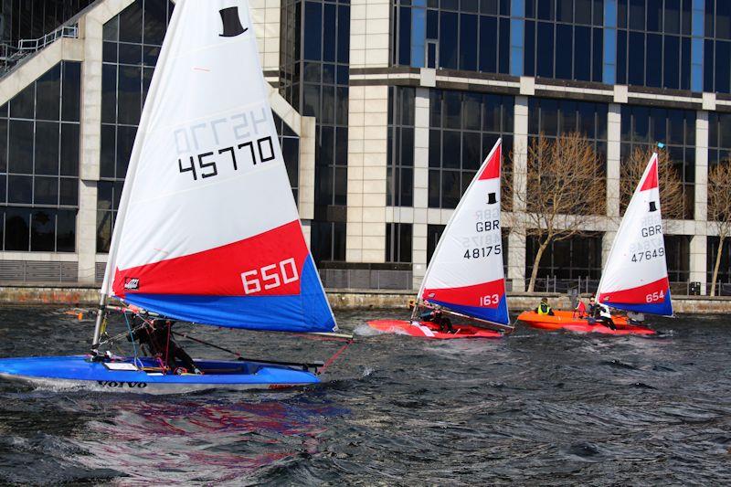 South East Topper Traveller at Docklands  photo copyright Tom Mitchell taken at Docklands Sailing & Watersports Centre and featuring the Topper class