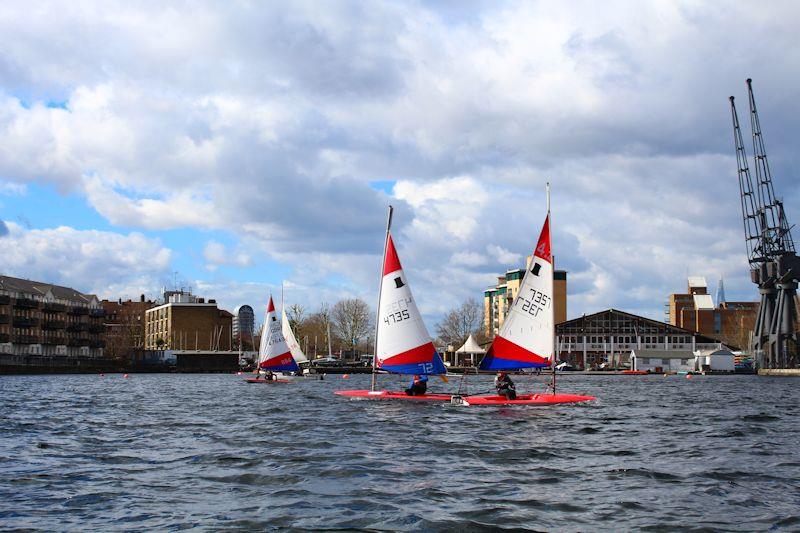 South East Topper Traveller at Docklands  photo copyright Tom Mitchell taken at Docklands Sailing & Watersports Centre and featuring the Topper class