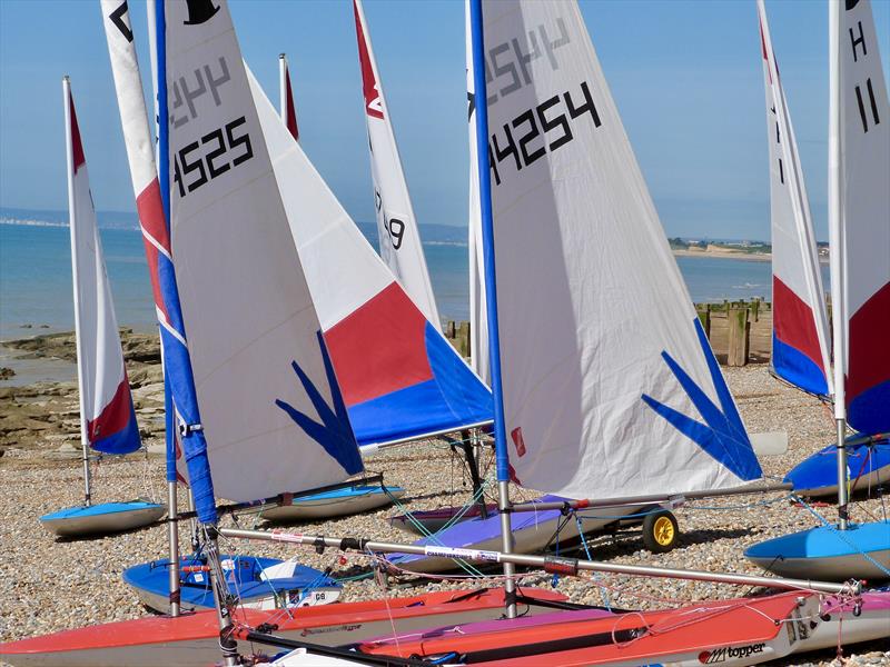 Topper Traveller and Training at Hastings photo copyright Philip Blurton taken at Hastings & St Leonards Sailing Club and featuring the Topper class