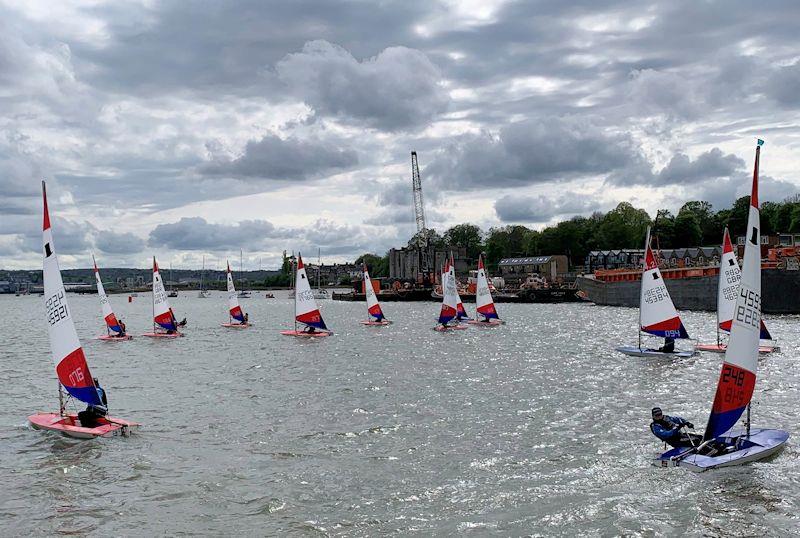 London & South East Topper Traveller at Medway photo copyright Andrew Baker taken at Medway Yacht Club and featuring the Topper class