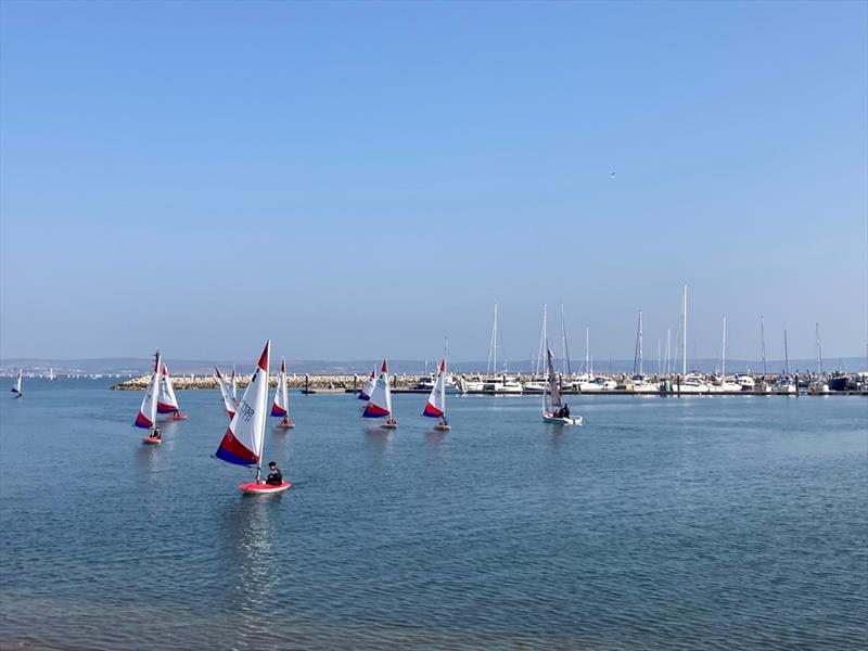 South West Toppers Pre-season Training at Portland photo copyright Sam Norton taken at Andrew Simpson Sailing Centre and featuring the Topper class