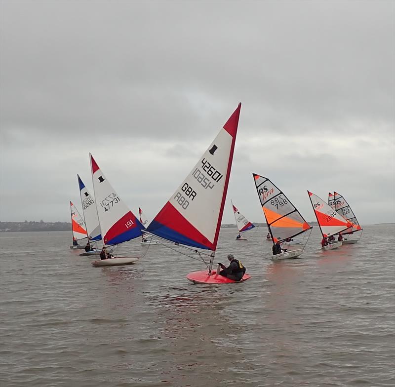 Junior winter training at Starcross Yacht Club  photo copyright Andrew Paley taken at Starcross Yacht Club and featuring the Topper class