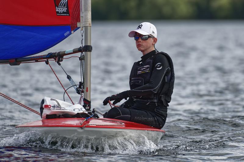 Graydon Mcleod Fleming from Hunts SC took fourth place in the Cambridgeshire Youth League event at Grafham Water - photo © Paul Sanwell / OPP