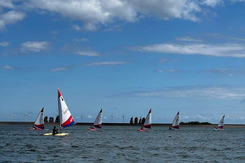 North East & Yorkshire Youth Travellers (NEYYTS) at Covenham photo copyright Martin Redmond taken at Covenham Sailing Club and featuring the Topper class