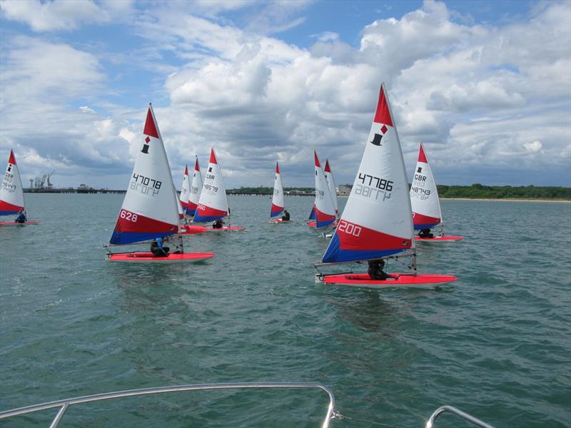 ITCA GBR Rooster Southern Summer Travellers at Hamble River photo copyright Mike Foster taken at Hamble River Sailing Club and featuring the Topper class