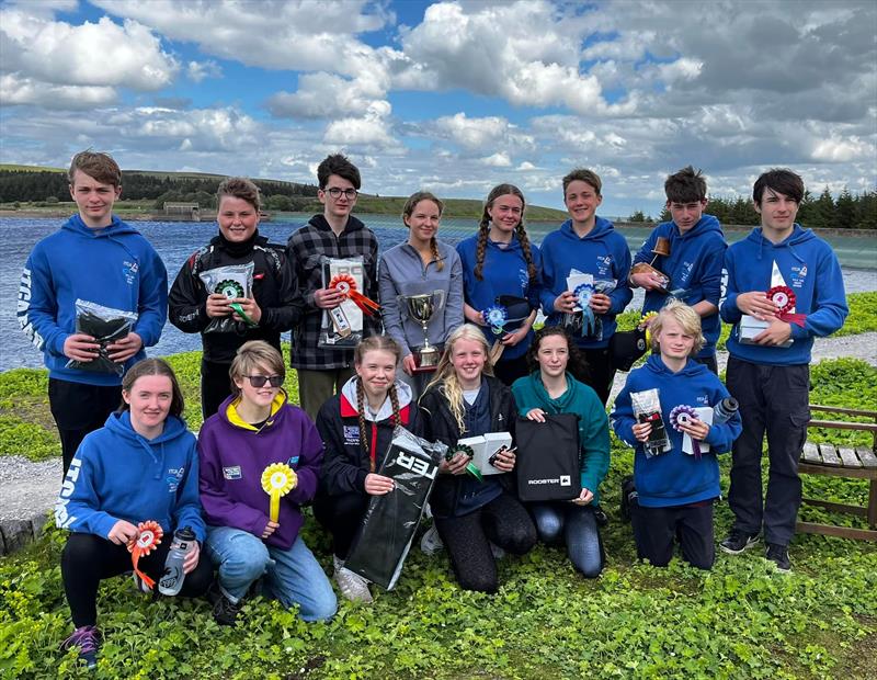 2021-22 Rooster North Topper Traveller Series prize winners photo copyright Sam Young taken at Pennine Sailing Club and featuring the Topper class